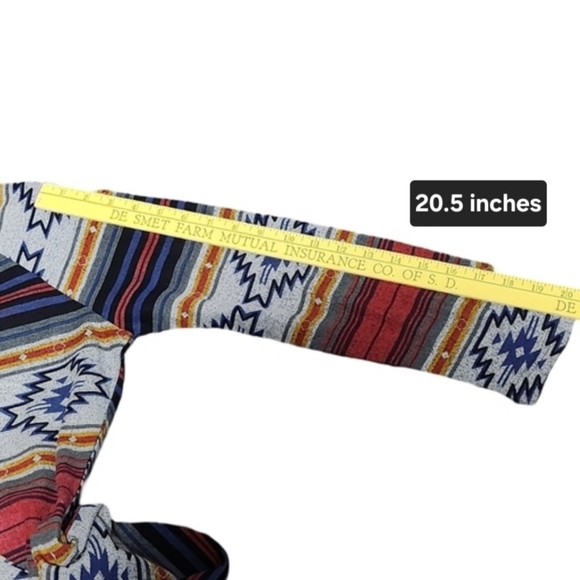 PARSLEY SAGE Top Womens Small Multicolor Y2K Southwestern Western Boho Artsy - Picture 10 of 12